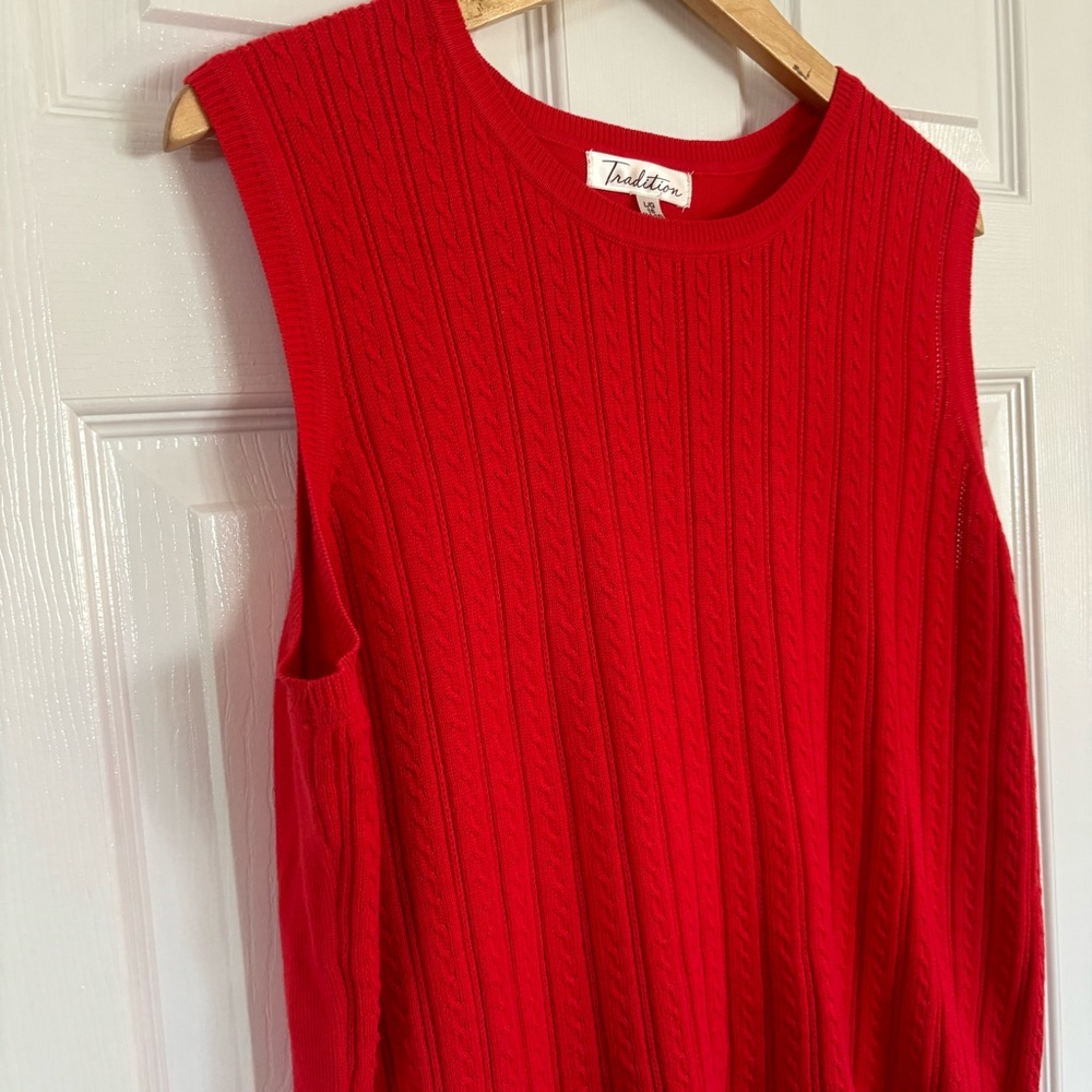 Red Sweater Vest